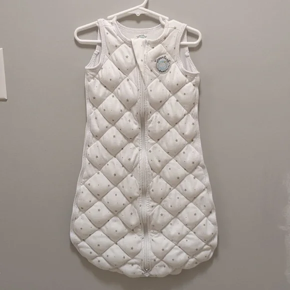 Dreamland Baby Dream Weighted Sleep Sack Quilted White 100% Cotton 6–12 Months - Picture 1 of 10